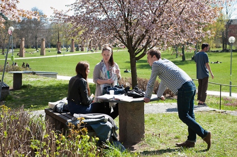 Stockholm University Campus in spring