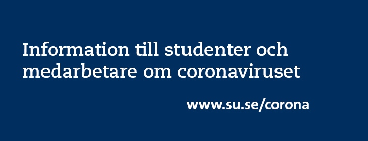 Information till studenter och medarbetare om coronaviruset