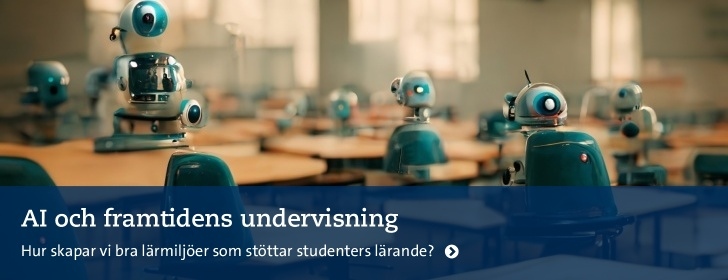 Robotar i ett klassrum